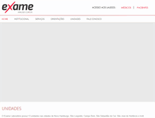 Tablet Screenshot of labexame.com.br
